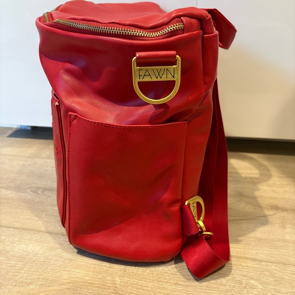 Fawn Design The Original Diaper Bag Limited Edition Poppy Red - Picture 10 of 14